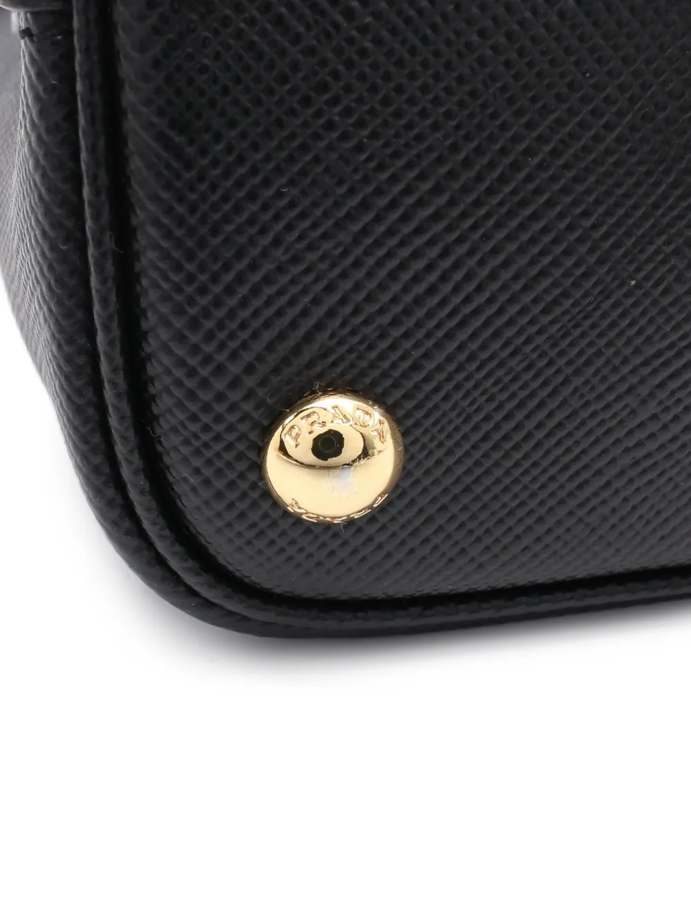 Pre-owned Prada 2010s Saffiano Cuir Tote Bag In Black