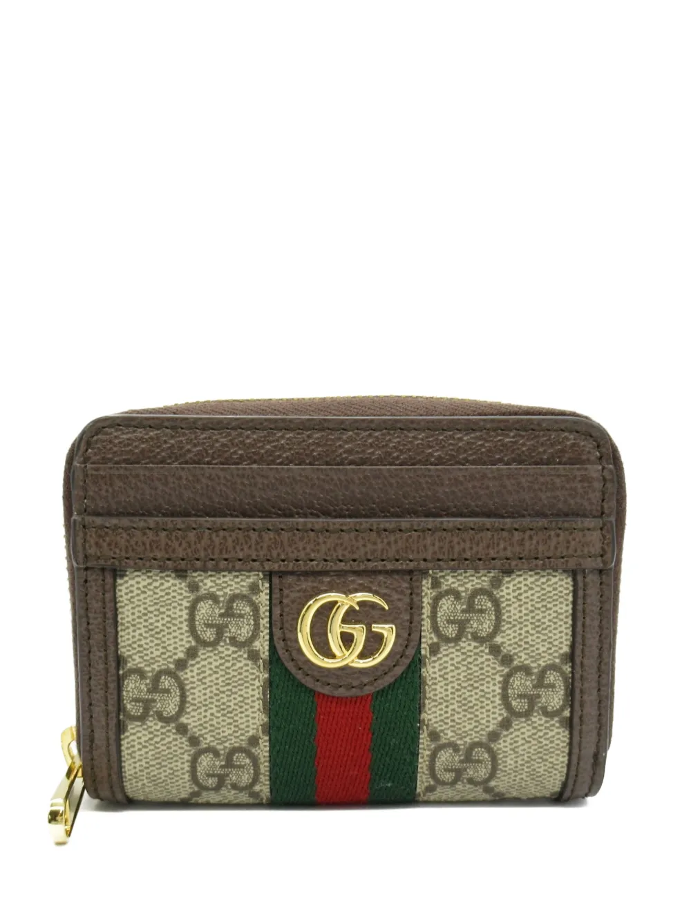 Gucci Pre-Owned 2010s pre-owned Ophidia card case | Brown | Image 1