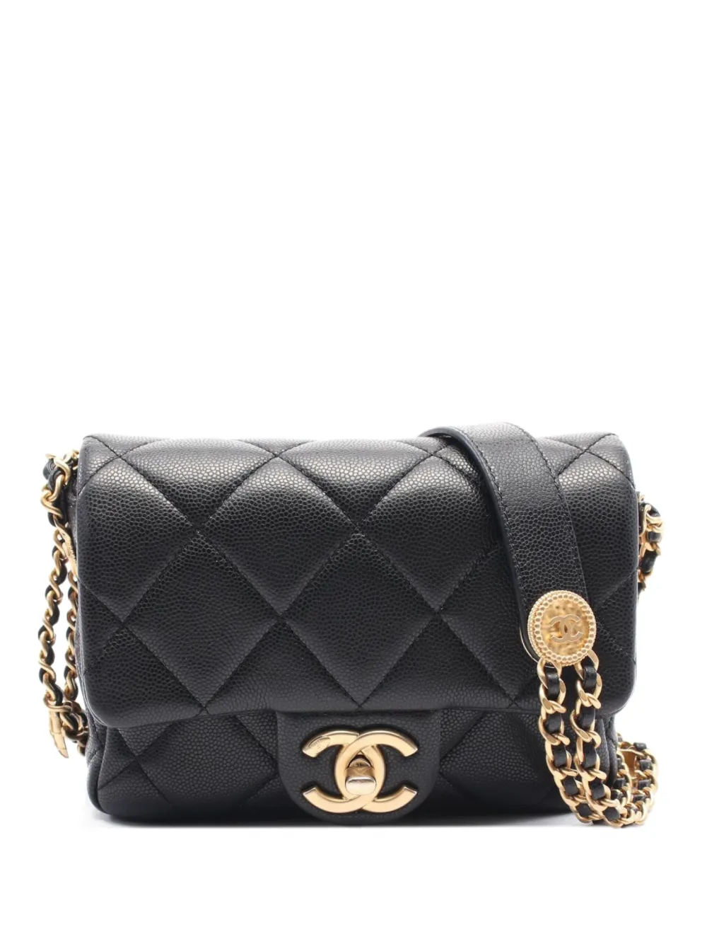 CHANEL Pre-Owned 2021 mini Twist Your Buttons shoulder bag | Black | Image 1