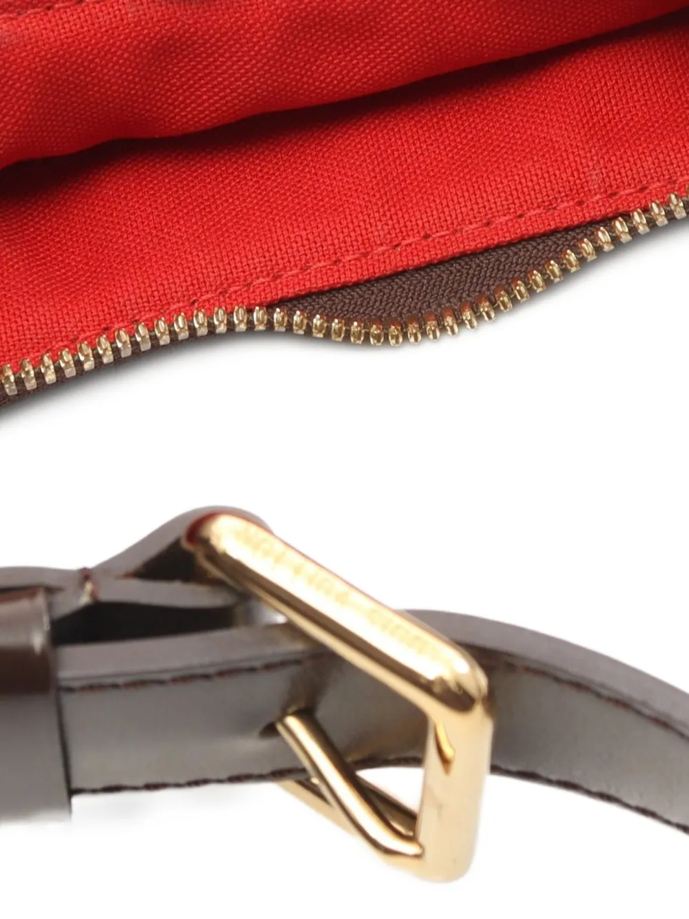 Pre-owned Louis Vuitton 2008 Thames Pm Shoulder Bag In Brown