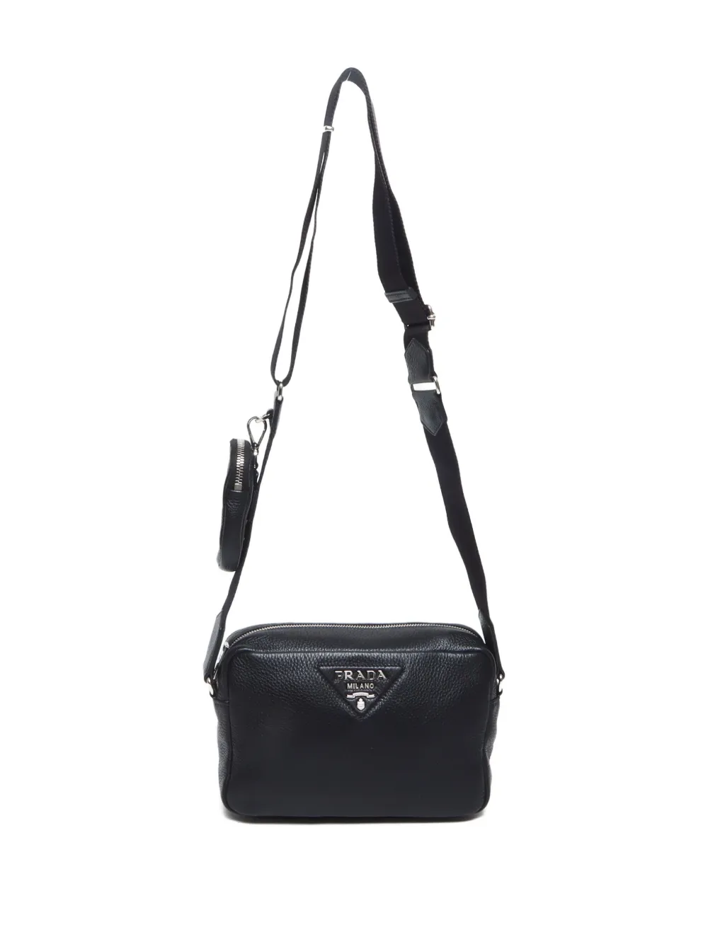 Pre-owned Prada 2015-2024 Logo-lettering Bag In Black