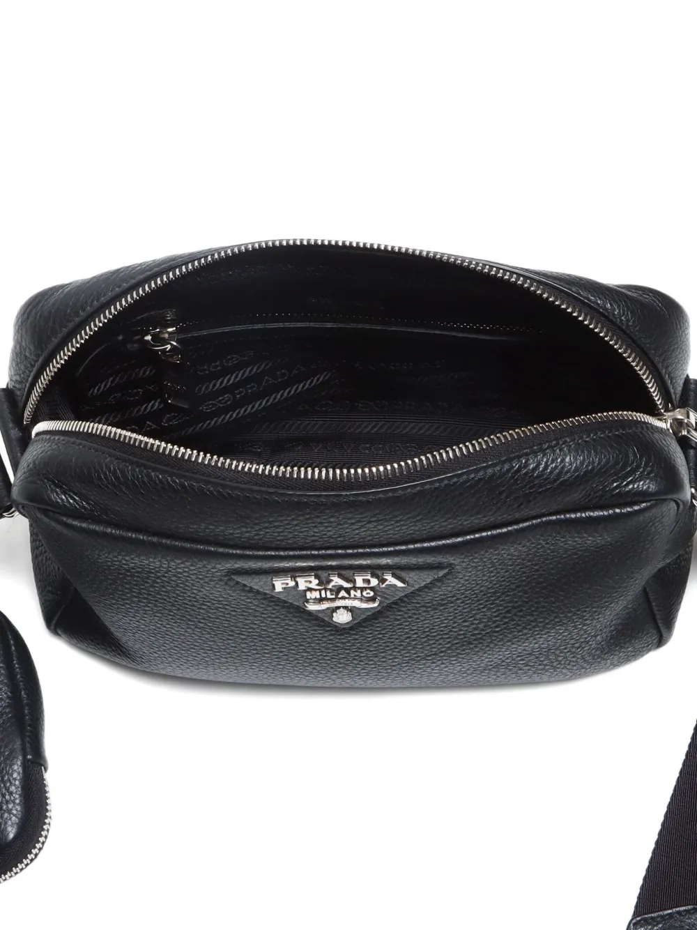 Pre-owned Prada 2015-2024 Logo-lettering Bag In Black