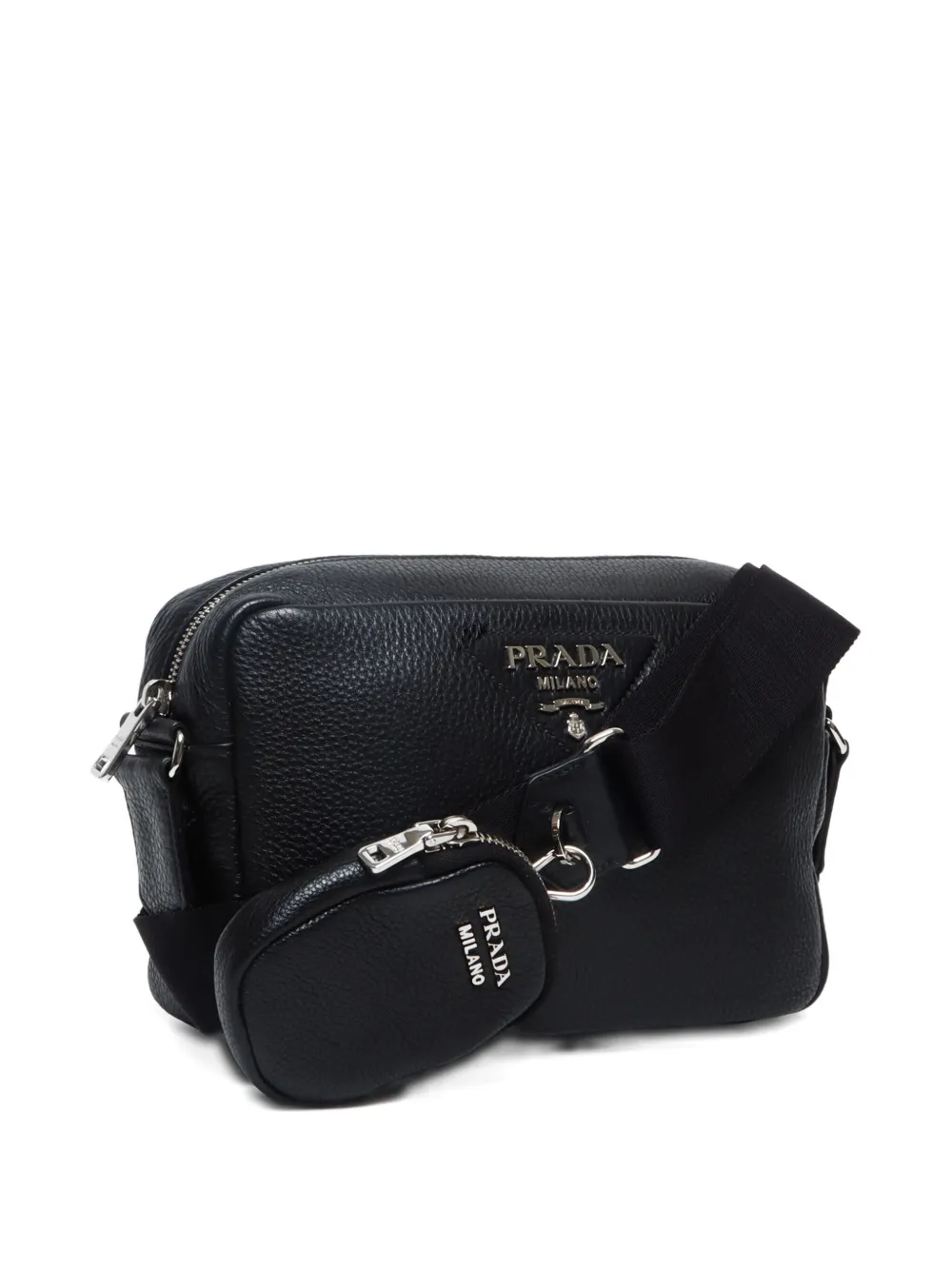 Pre-owned Prada 2015-2024 Logo-lettering Bag In Black