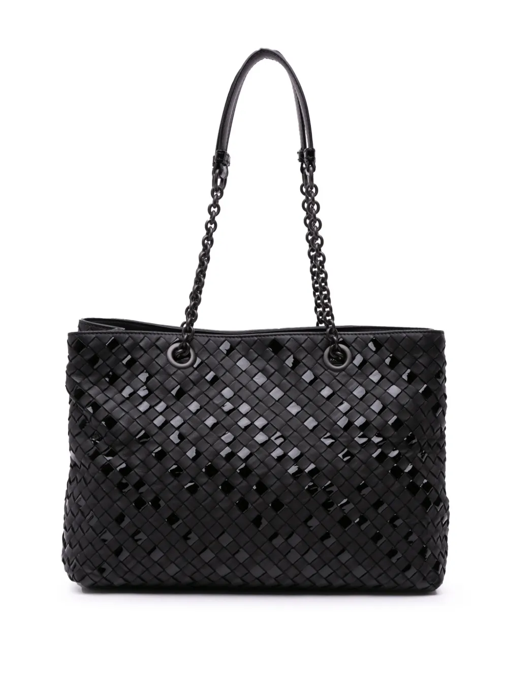 2012-2024 Nappa and Patent Intrecciato Chain tote bag