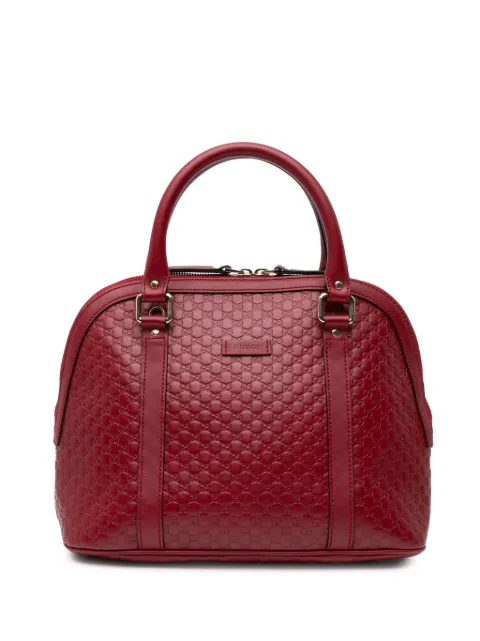 Gucci Pre-Owned bolsa satchel Microguccissima Dome mediana 2016-2024