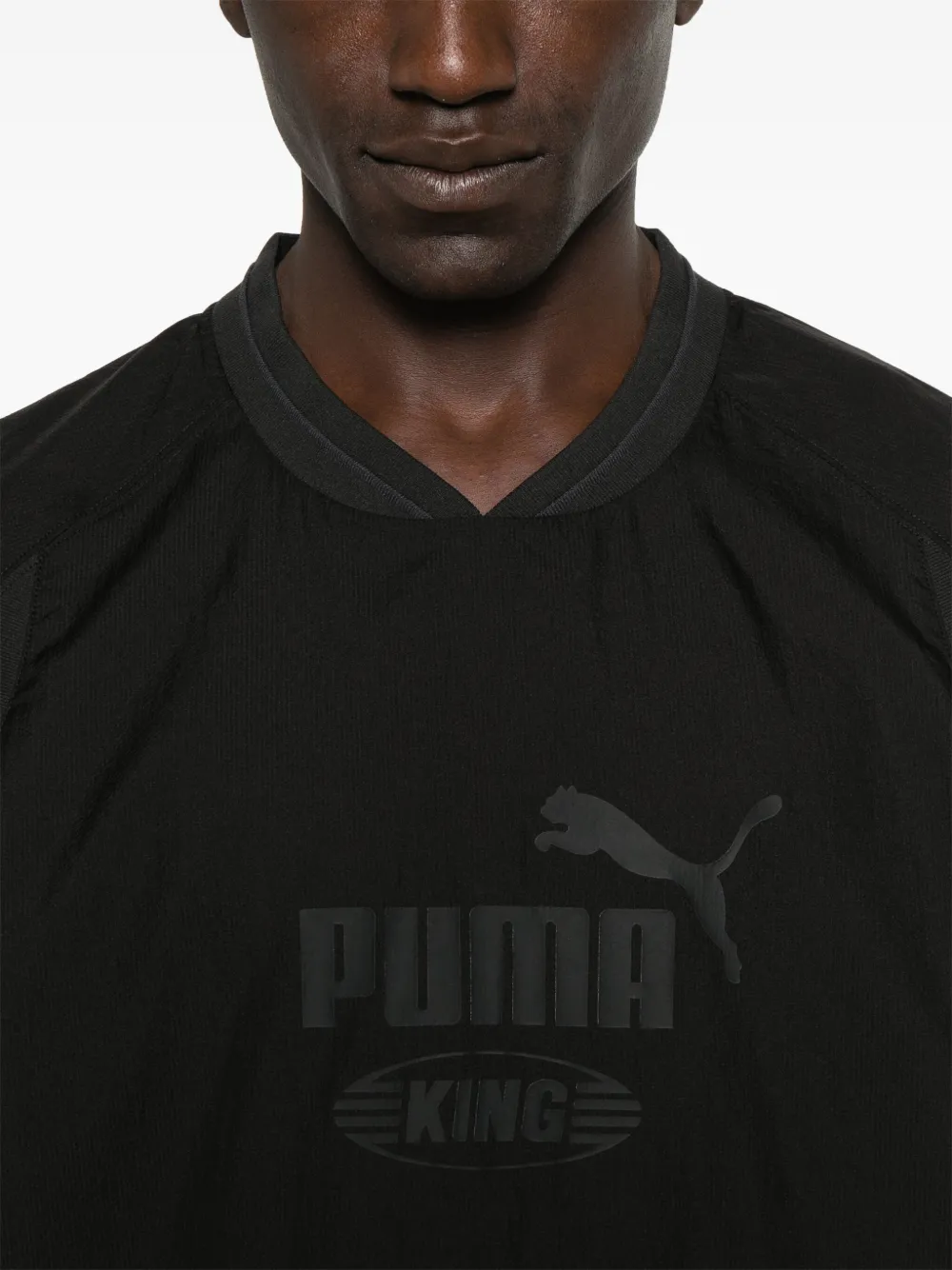 PUMA T-shirt met logoprint Zwart