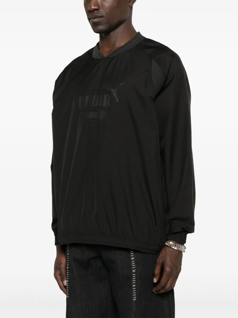 PUMA T-shirt met logoprint Zwart