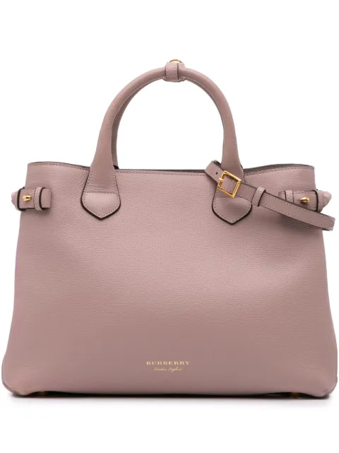 Burberry Pre-Owned 2000-2017 Medium Leather Banner satchel