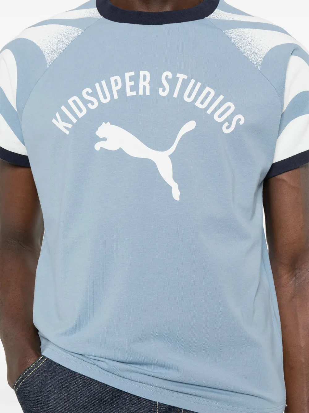 PUMA x Kidsuper Ringer T-shirt Blauw