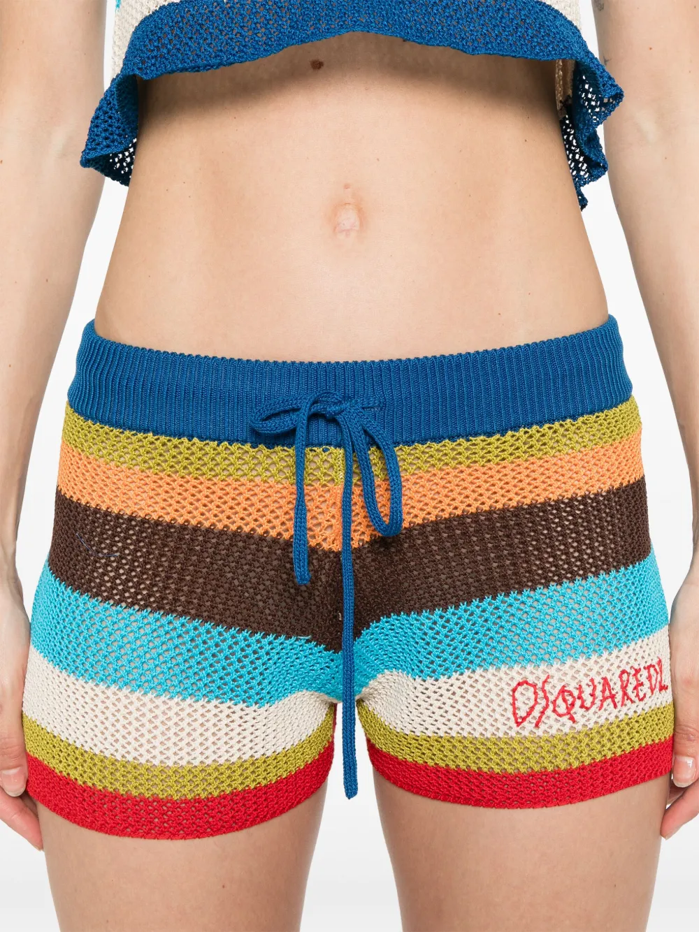 DSQUARED2 Gebreide shorts Bruin