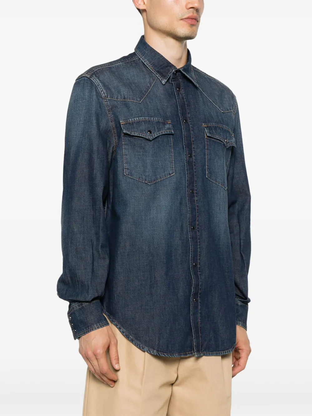 DONDUP Denim overhemd Blauw