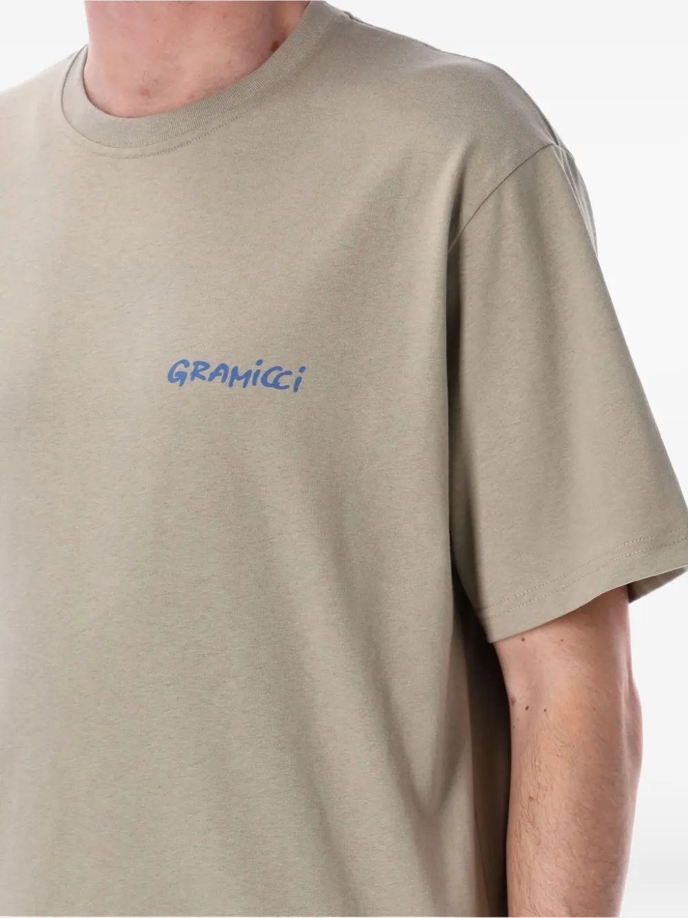 Gramicci T-shirt met slakkenprint Groen