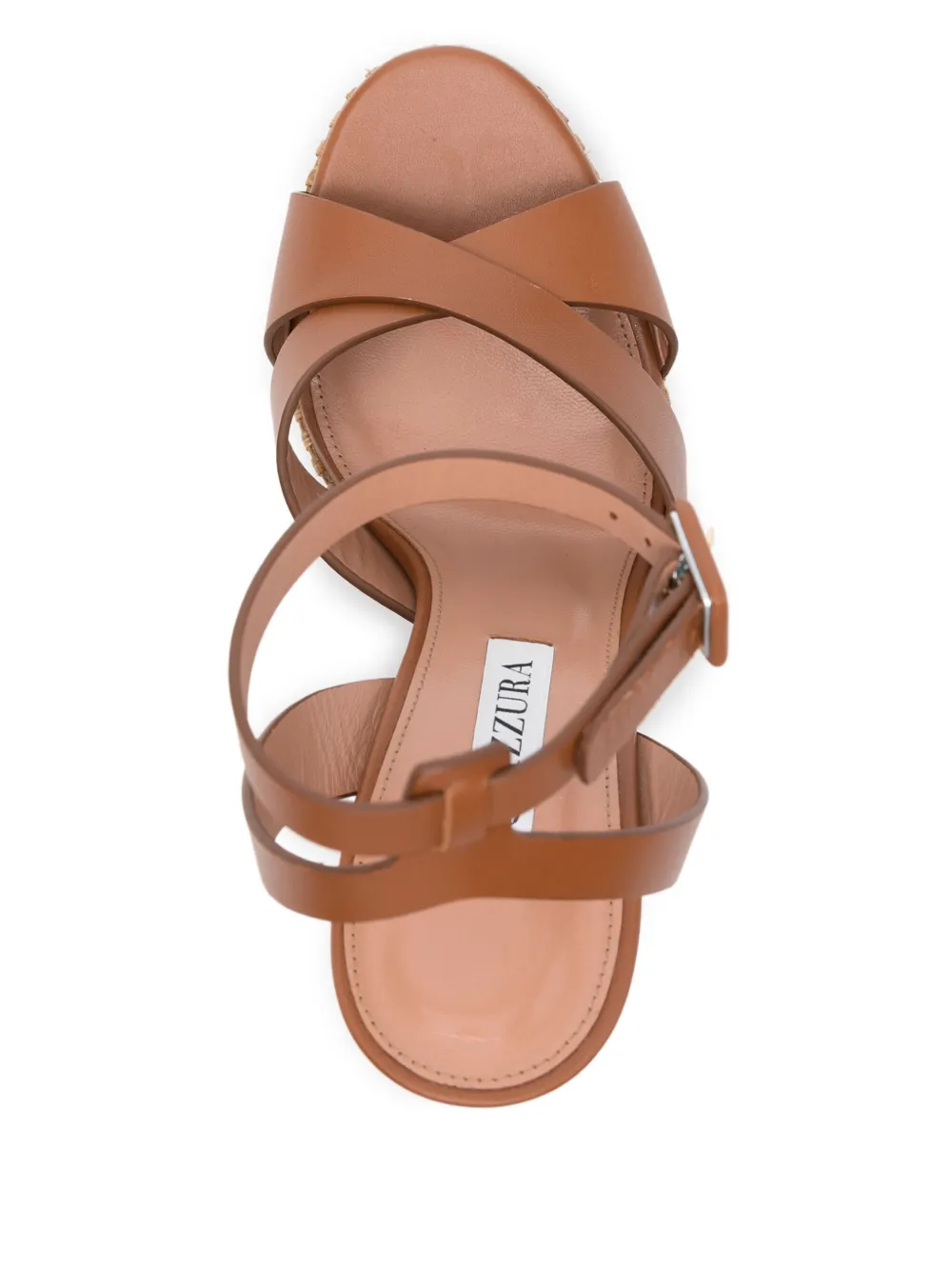 Aquazzura 150mm leather sandals Brown