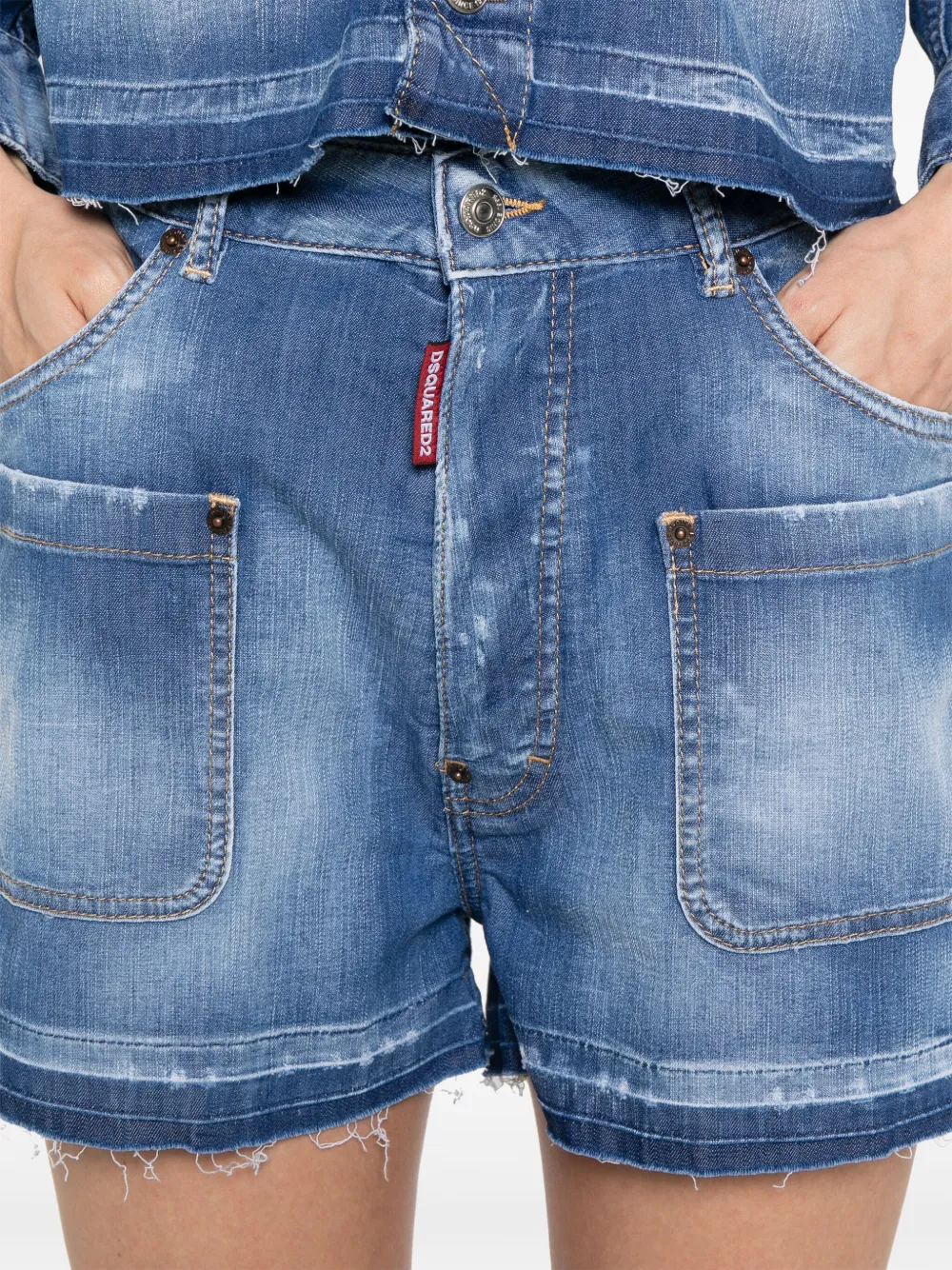 DSQUARED2 Denim shorts Blauw
