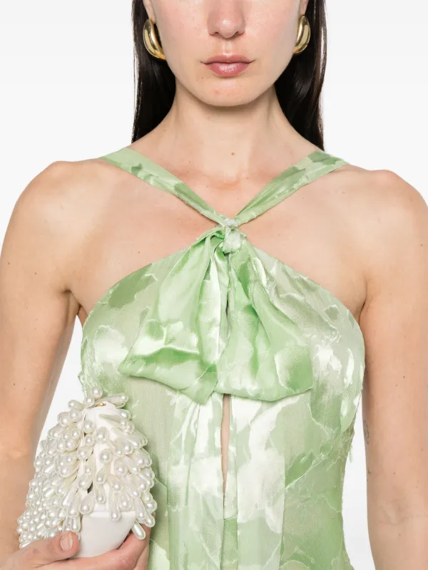 ermanno scervino green dress Lace Midi Dress, GREEN / 8
