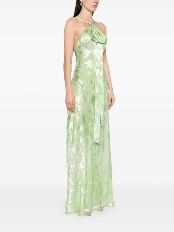 Ermanno Scervino Jacquard Maxi Dress | Green | FARFETCH