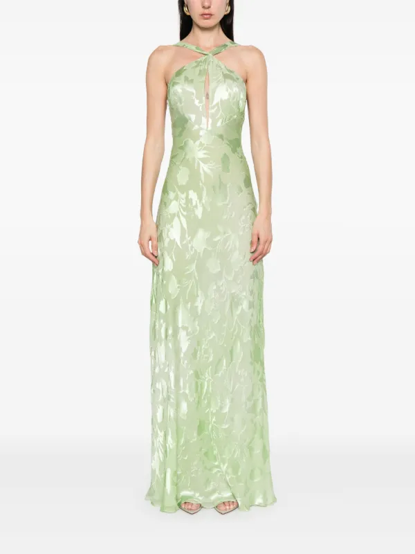 Ermanno Scervino Jacquard Maxi Dress | Green | FARFETCH