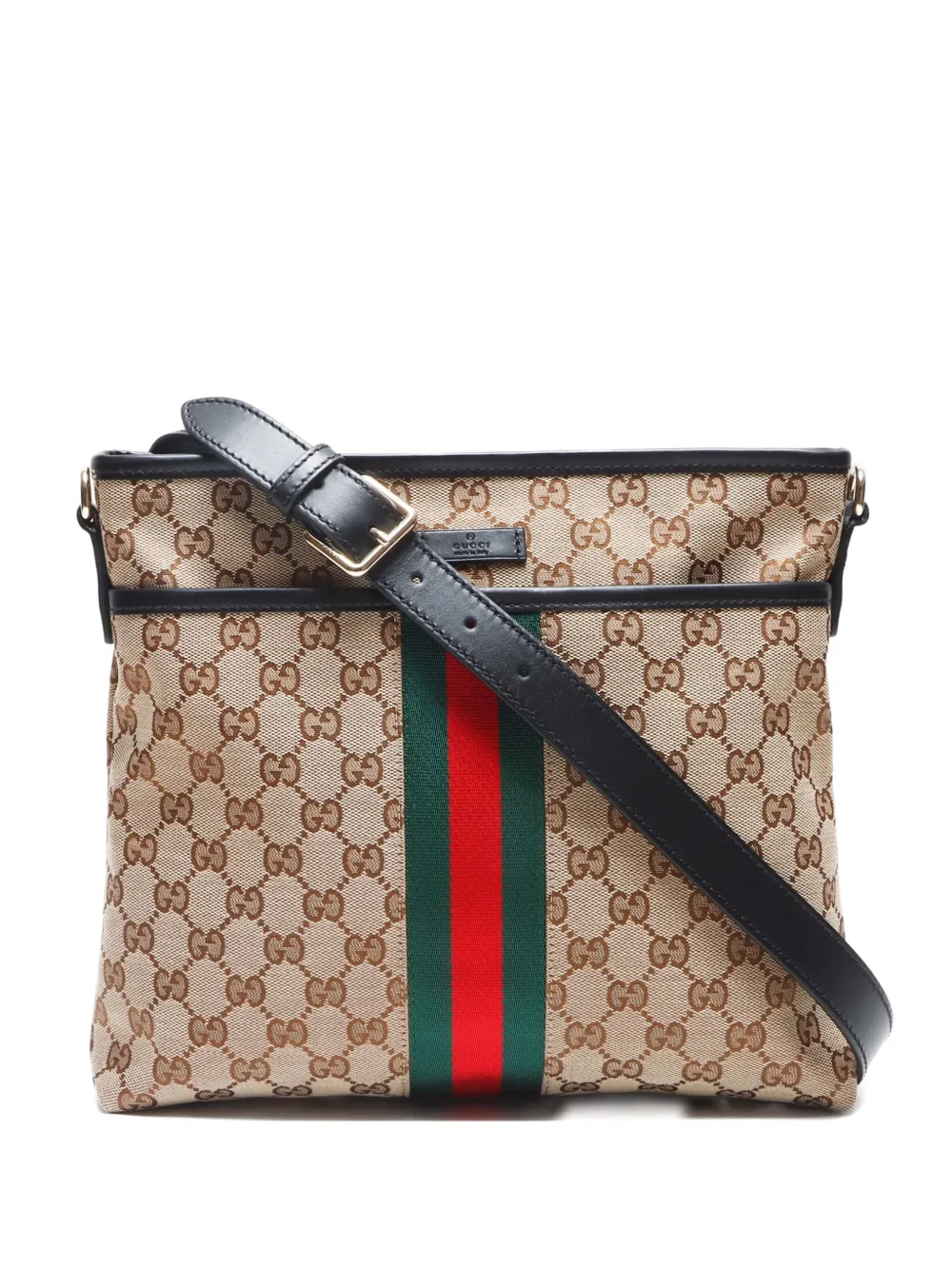 Gucci Pre-Owned 2010-2020 GG Sherry Line cross body bag - ブラウン Gucci Pre-Owned 2010-2020 GG Sherry Line cross body bag - ブラウン