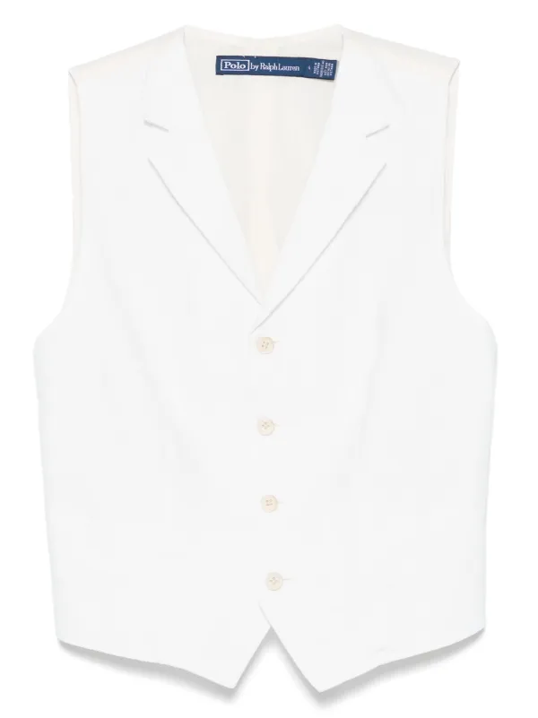 Polo Ralph Lauren Linen Waistcoat in White