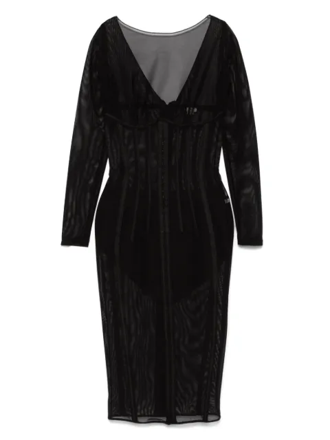 Elisabetta Franchi tulle midi dress