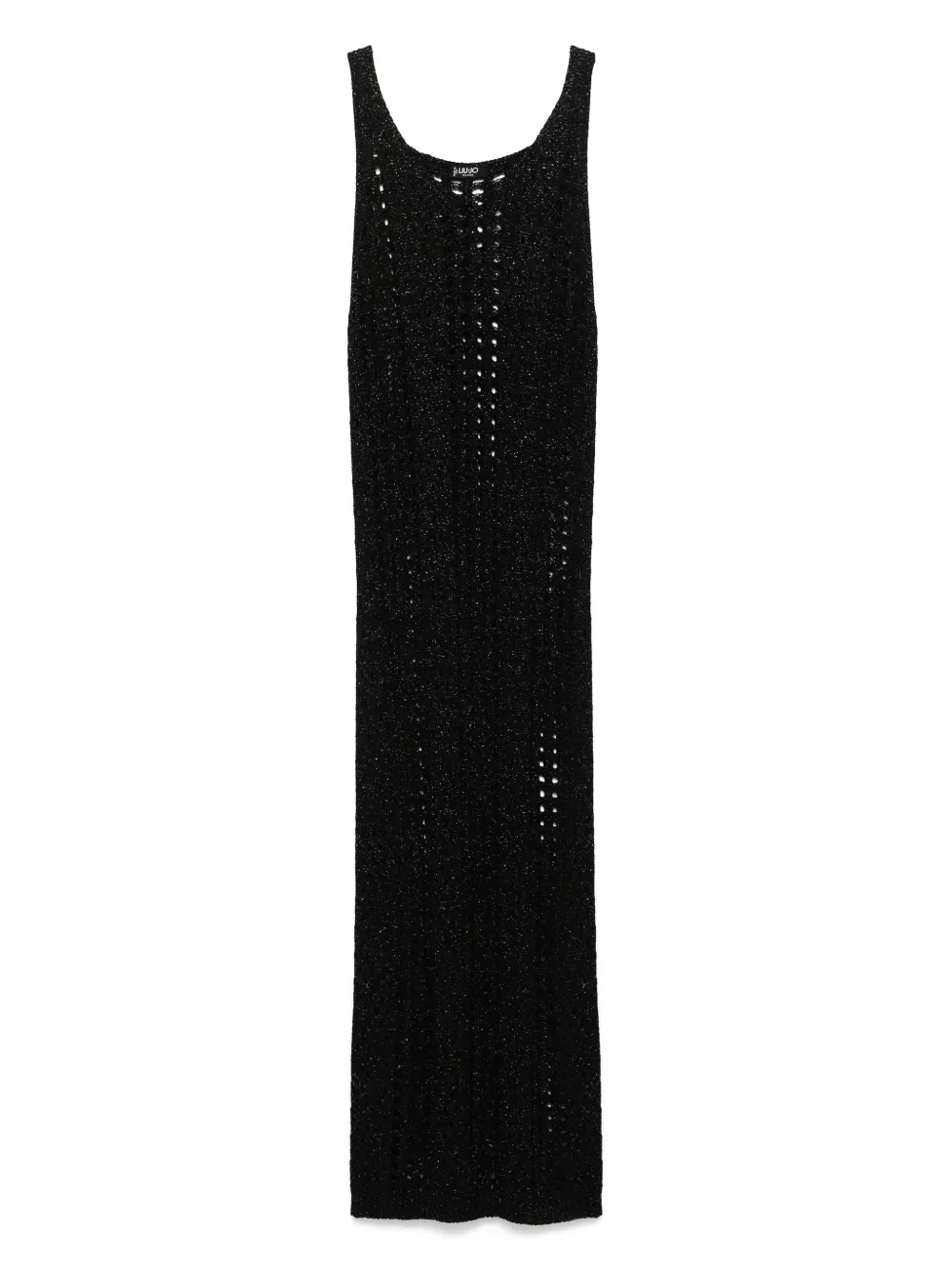 LIU JO open-knit maxi dress | Black | Image 1
