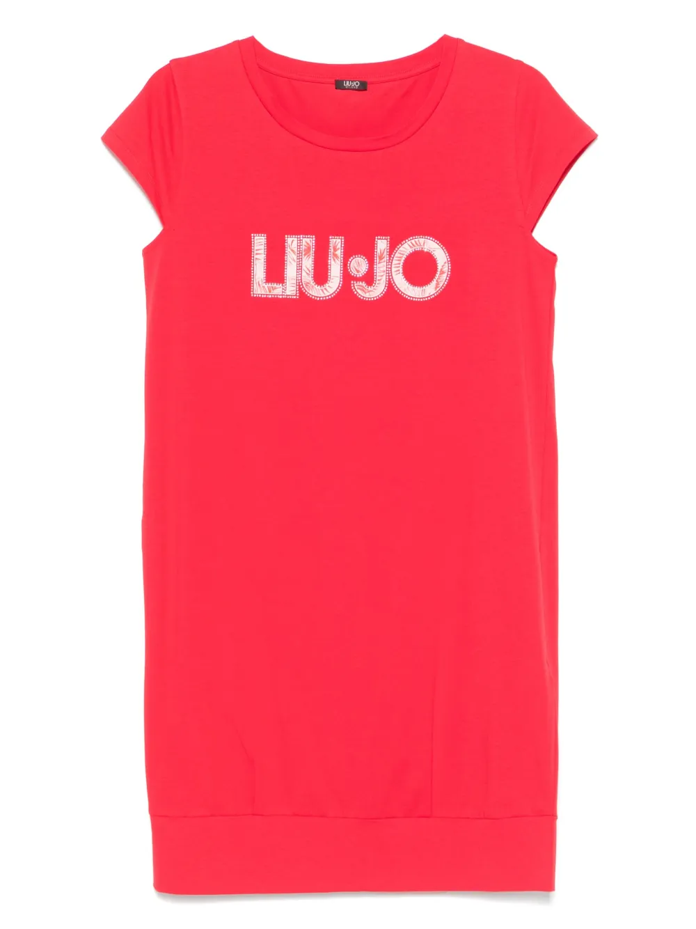 LIU JO robe courte à logo imprimé | rouge | Image 1