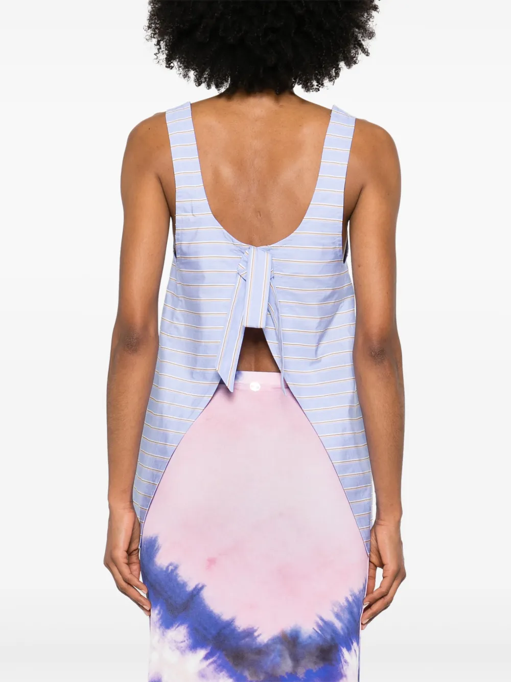 RABANNE STRIPED TANK TOP