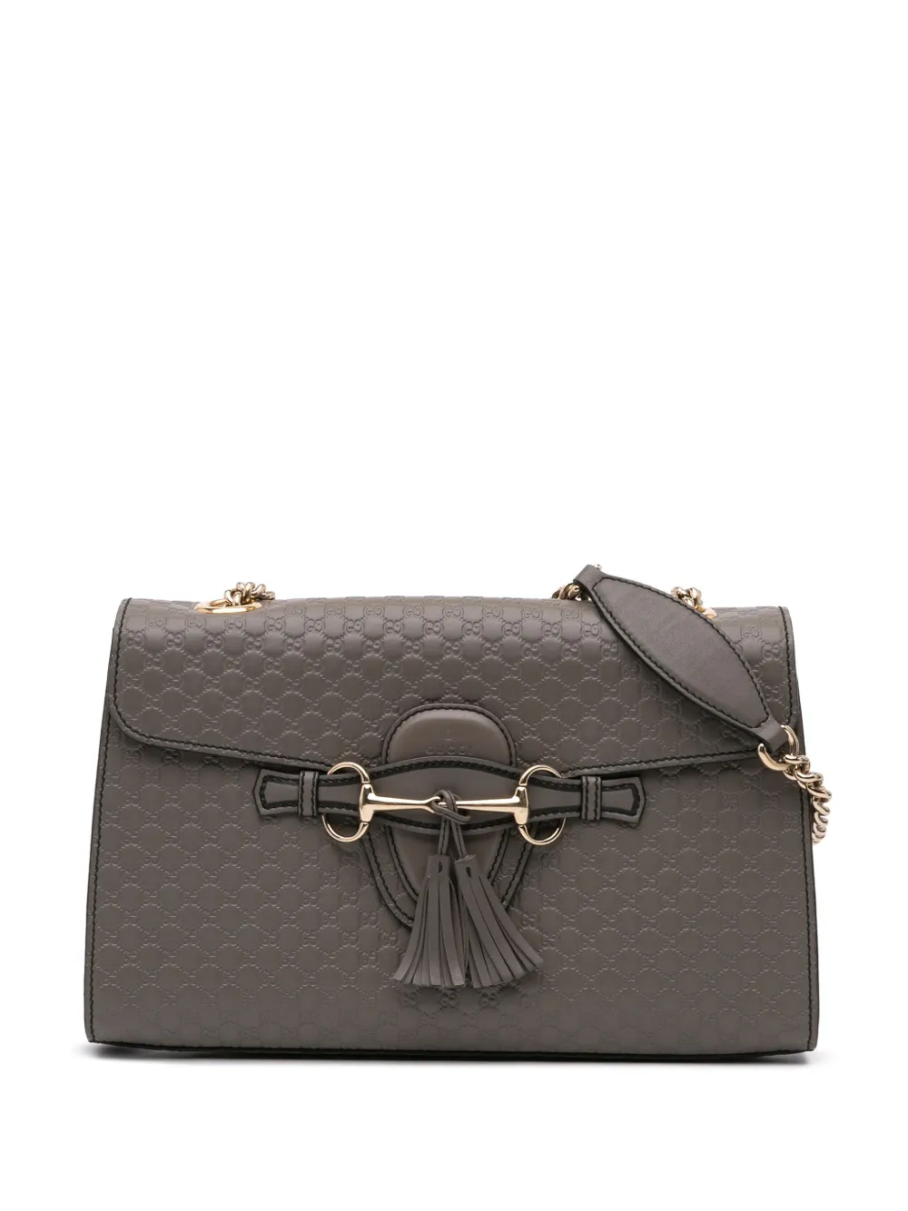 Gucci Pre-Owned Borsa a spalla Microguccissima Emily media 2016-2024 | grigio | Image 1