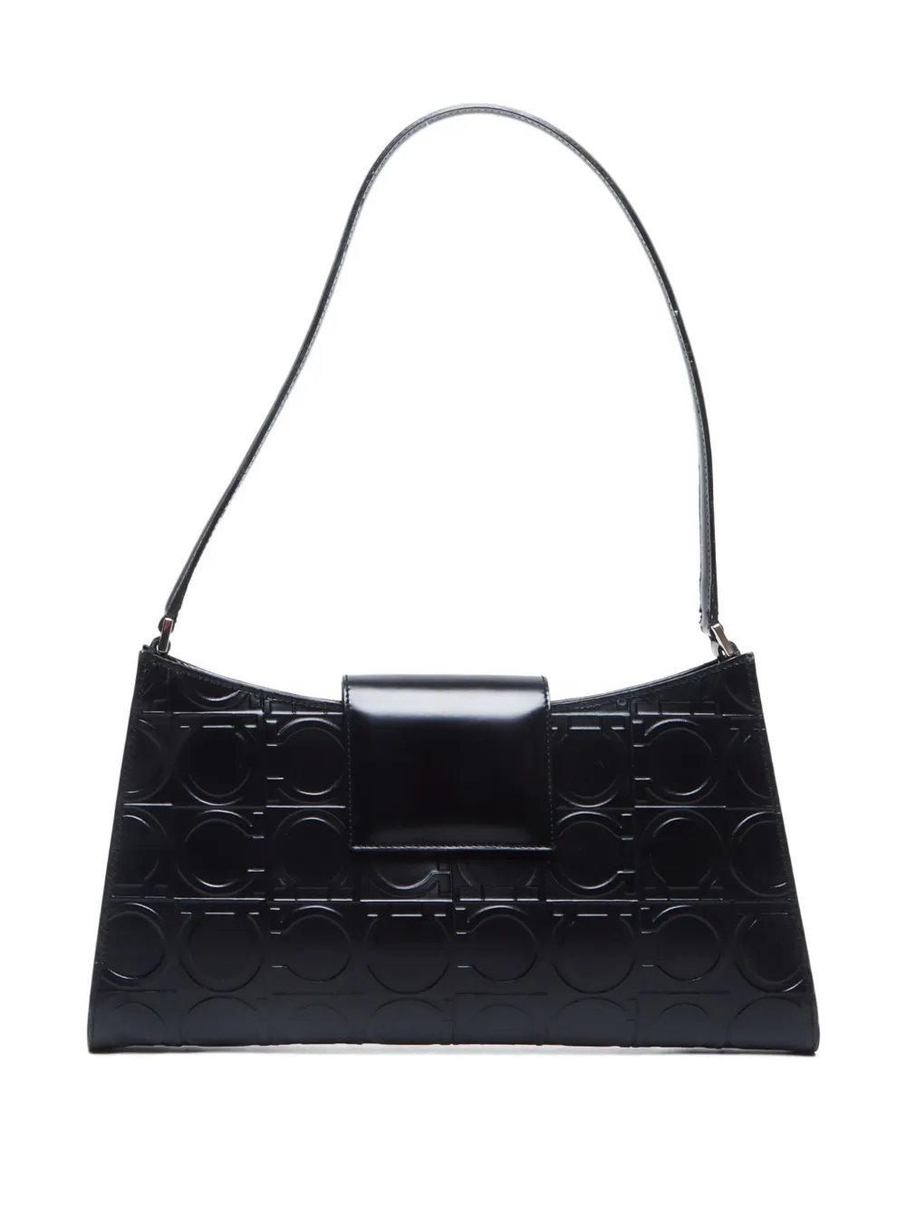 Ferragamo Pre-Owned 2010-2024 ガンチーニ ショルダーバッグ - ブラック Ferragamo Pre-Owned 2010-2024 ガンチーニ ショルダーバッグ - ブラック