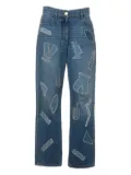 CHANEL Pre-Owned 2019 patchwork jeans - Blue