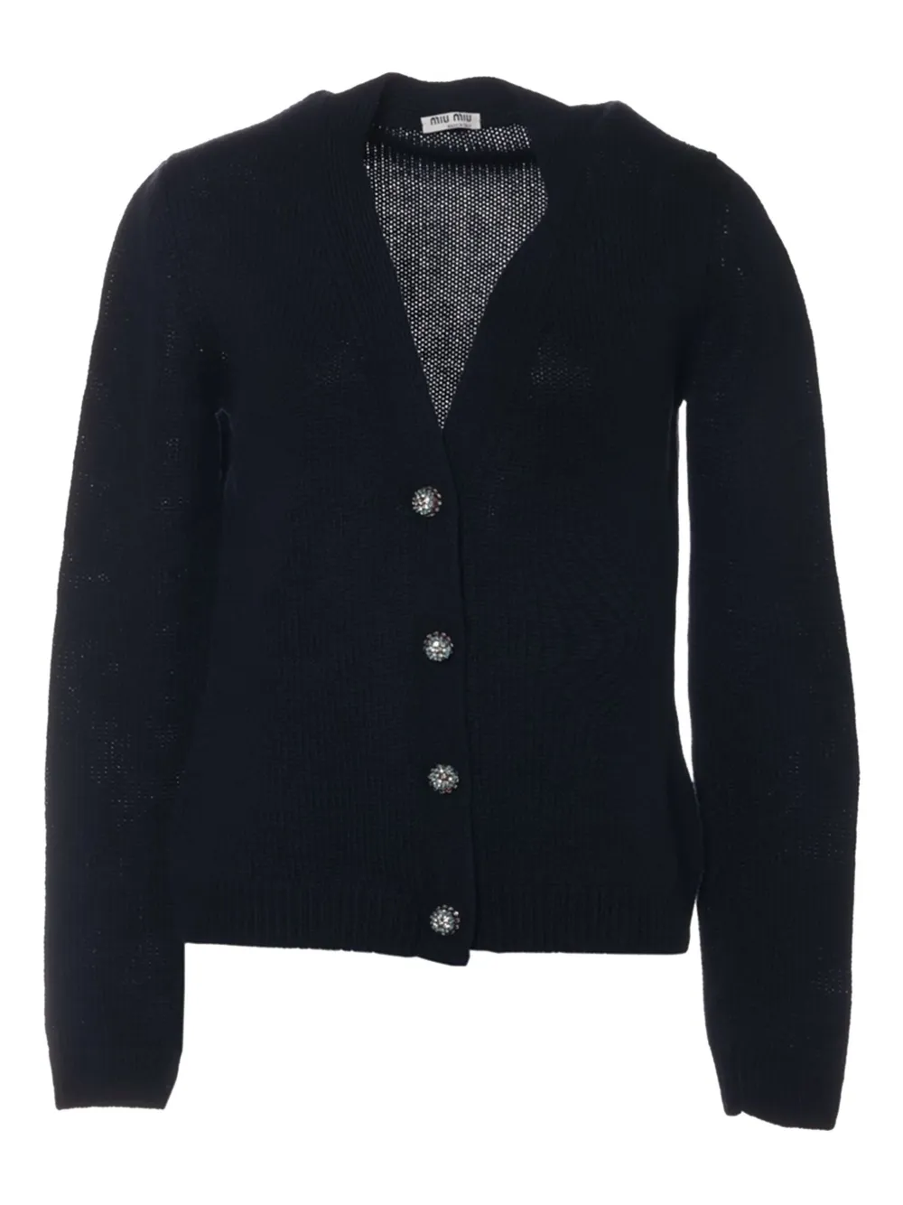 Miu Miu Pre-Owned 2016 cashmere cardigan | Blue | Image 1