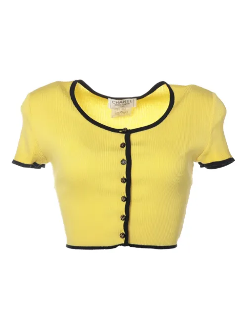Haut crop en coton (1995) - CHANEL Pre-Owned - Modalova