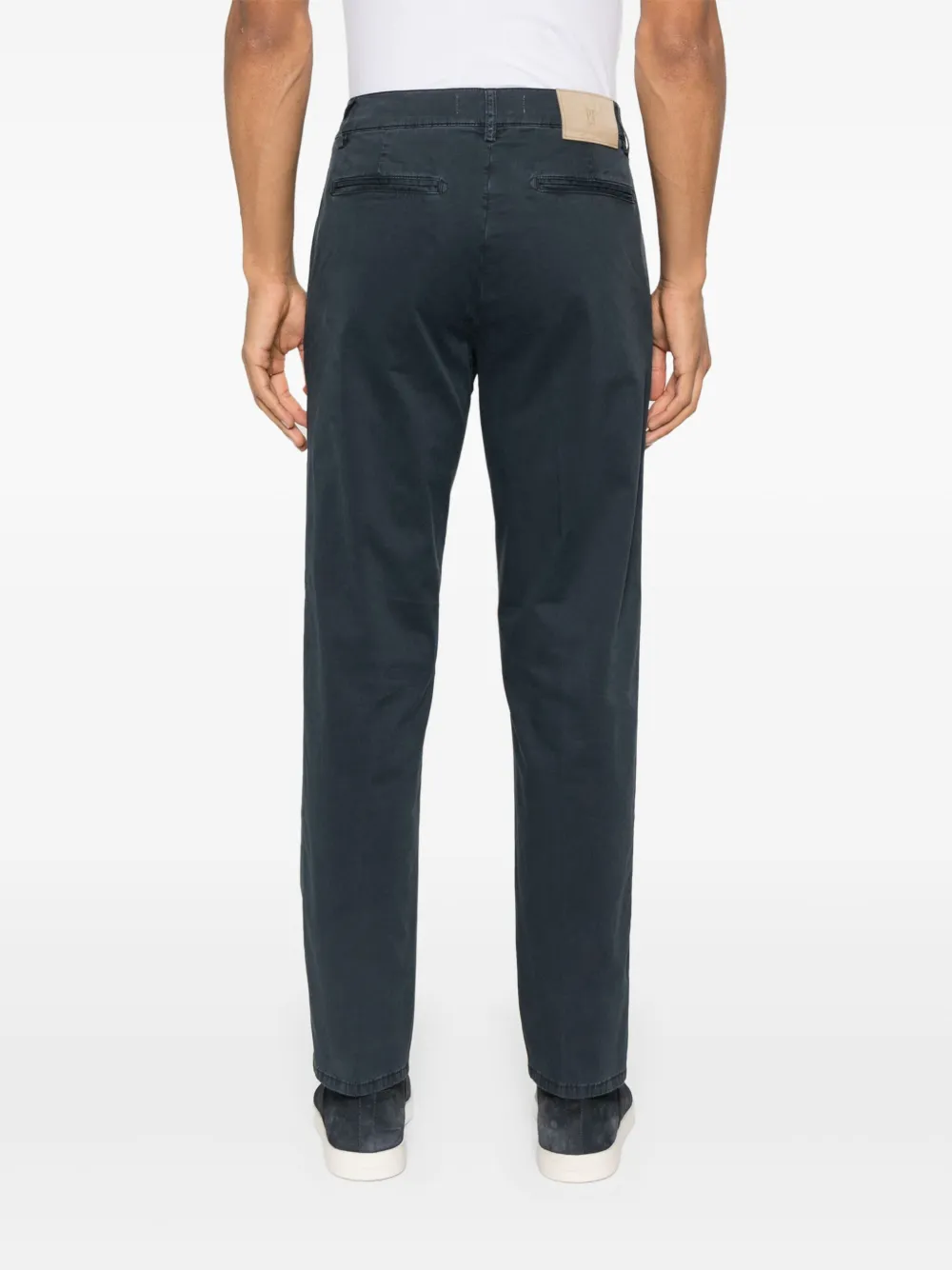 PT Torino Chino van stretchkatoen Blauw