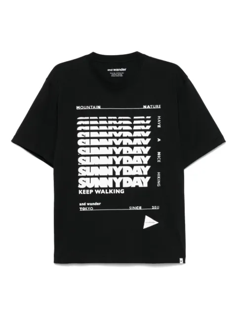 and Wander text-print T-shirt