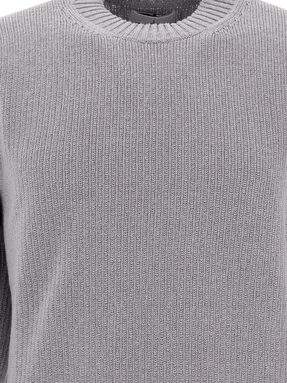 Stone Island Geribbelde sweater met ronde hals Grijs