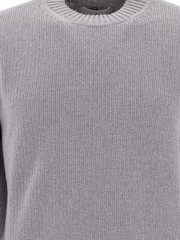 トップス Stone Island Grey Ribbed Crew Neck 17AW Stone Island Ribbed crew-neck Sweater | Grey | FARFETCH