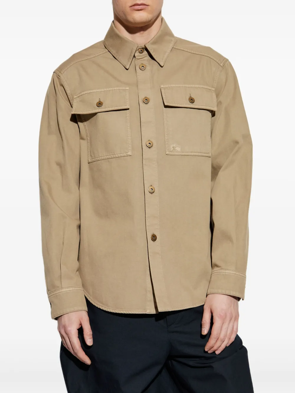Burberry Button-up cargo overhemd Wit