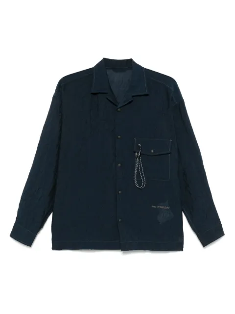 and Wander embroidered-logo shirt