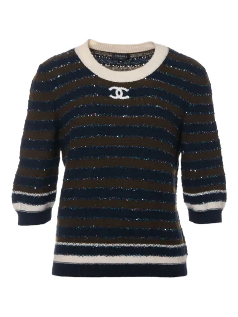 CHANEL Pre-Owned 2020 cashmere T-shirt