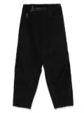 and Wander belted-waist trousers - Black