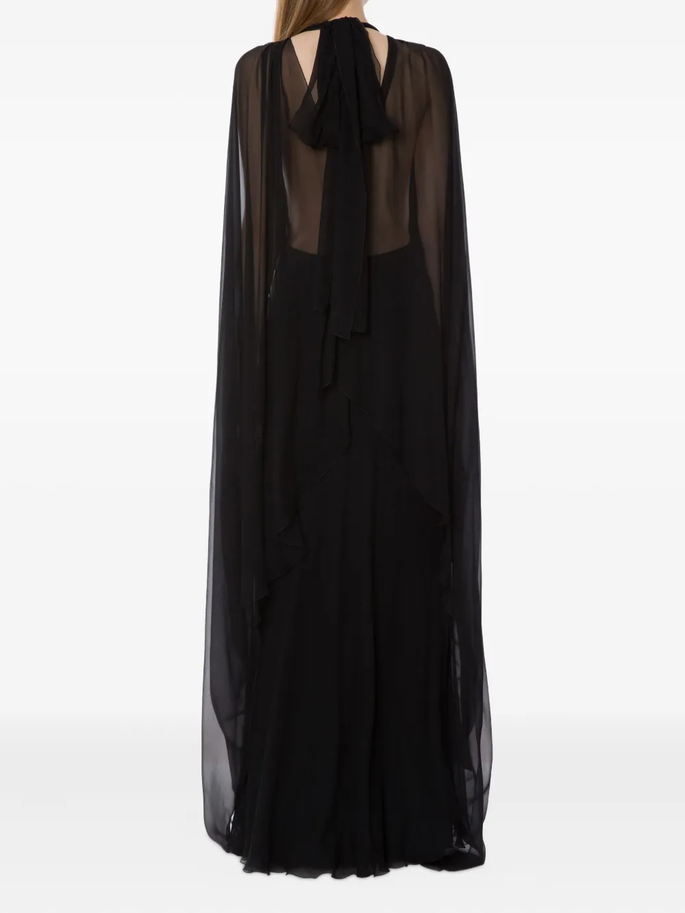 Alberta Ferretti Zijden maxi-jurk Zwart