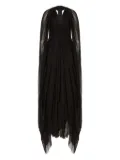 Alberta Ferretti silk chiffon maxi dress - Black