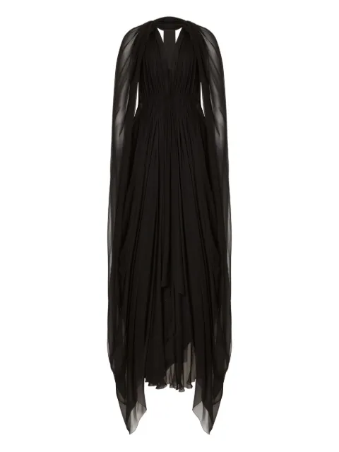 Alberta Ferretti silk chiffon maxi dress