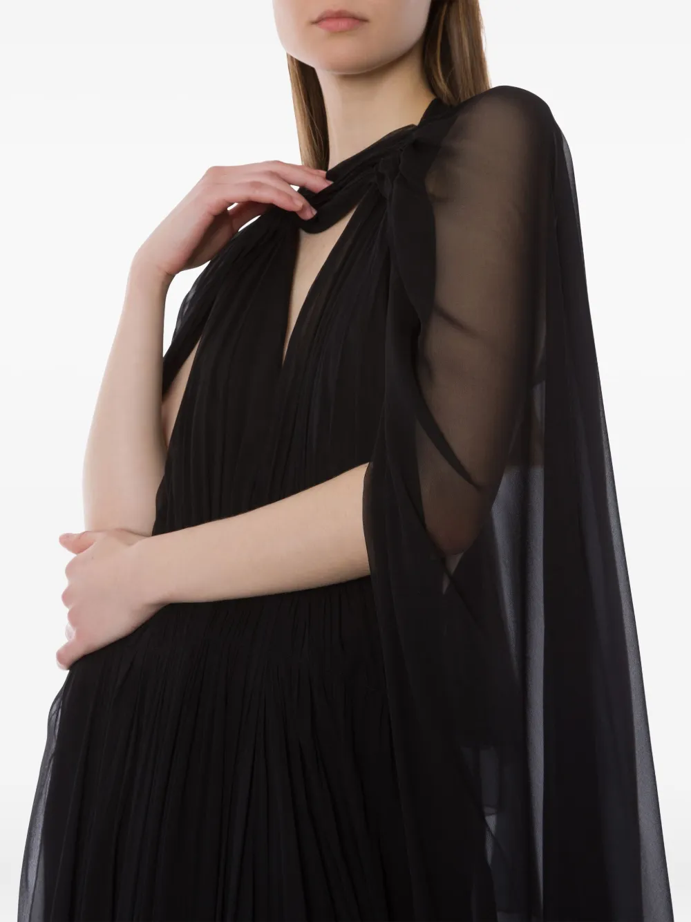 Alberta Ferretti Zijden maxi-jurk Zwart