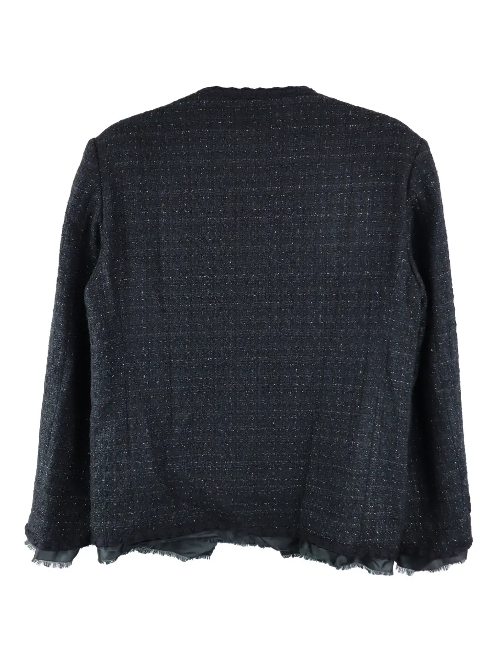 AMBUSH frayed-hem tweed jacket | Bomber Jackets | Image 2