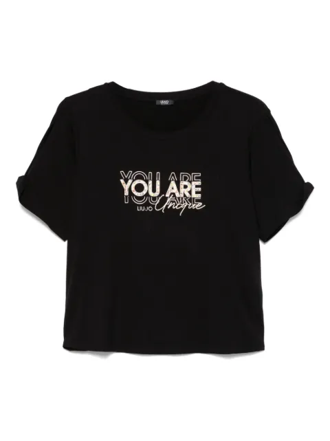 LIU JO slogan-print T-shirt