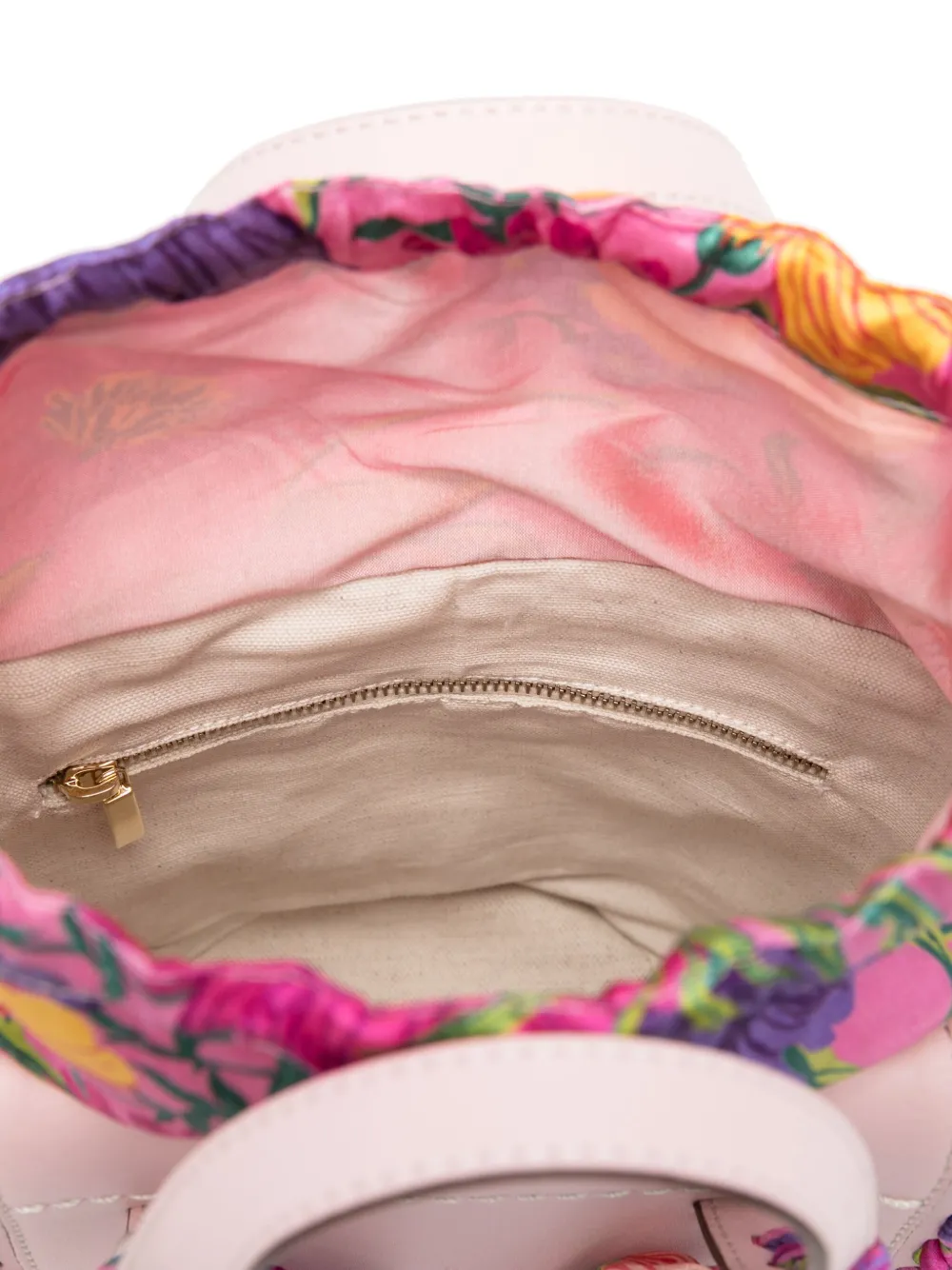 Cuba Lab Handbag With Woven Straw Base In Pink
