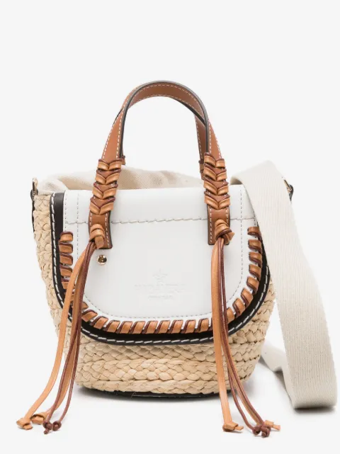 CUBA LAB Habanera Cuoieria leather-trim tote bag
