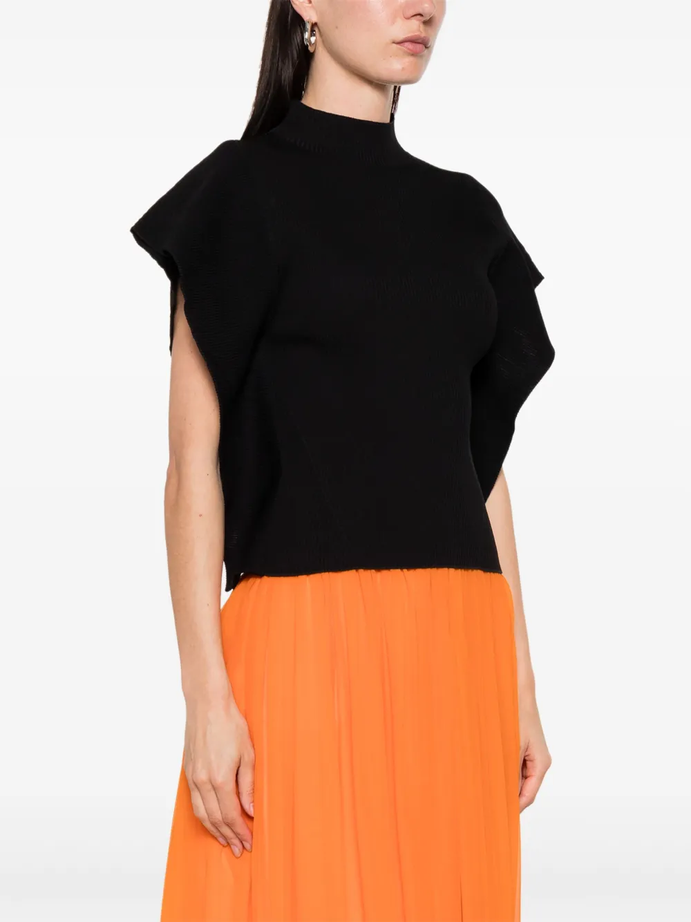 CFCL - portrait top 1 -black- 23ss women | asterisk