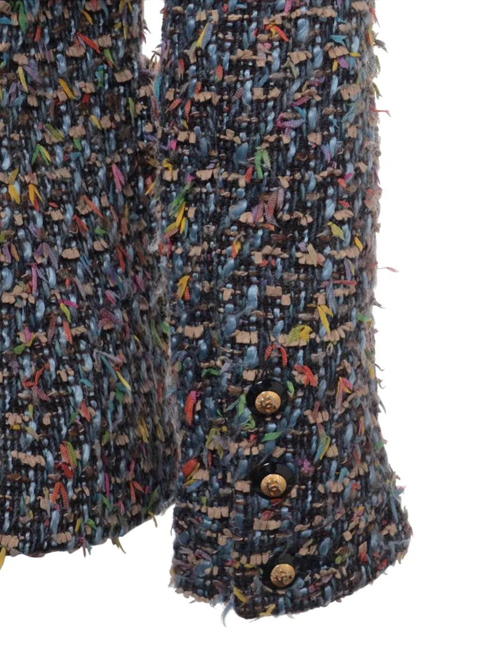 Pre-owned Chanel 1990s Tweed Jacket In Black